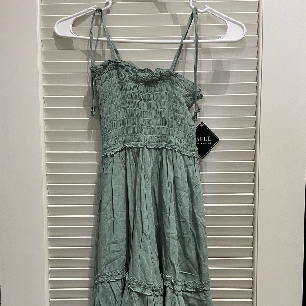 Green Zaful Dress Coverup